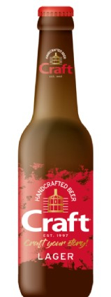 Craft Lager, Craft Microbrewery, 4,8% alc. 330ml